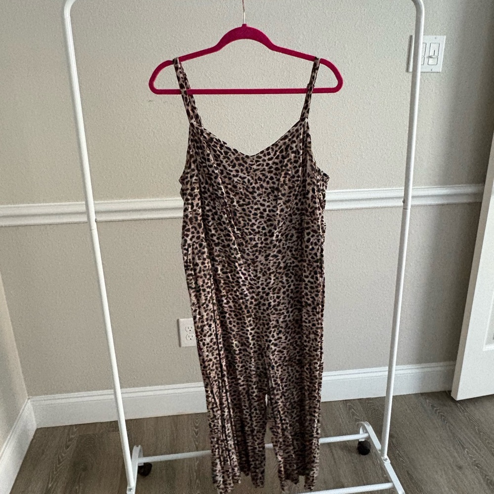 Torrid Leopard Print Jumpsuit